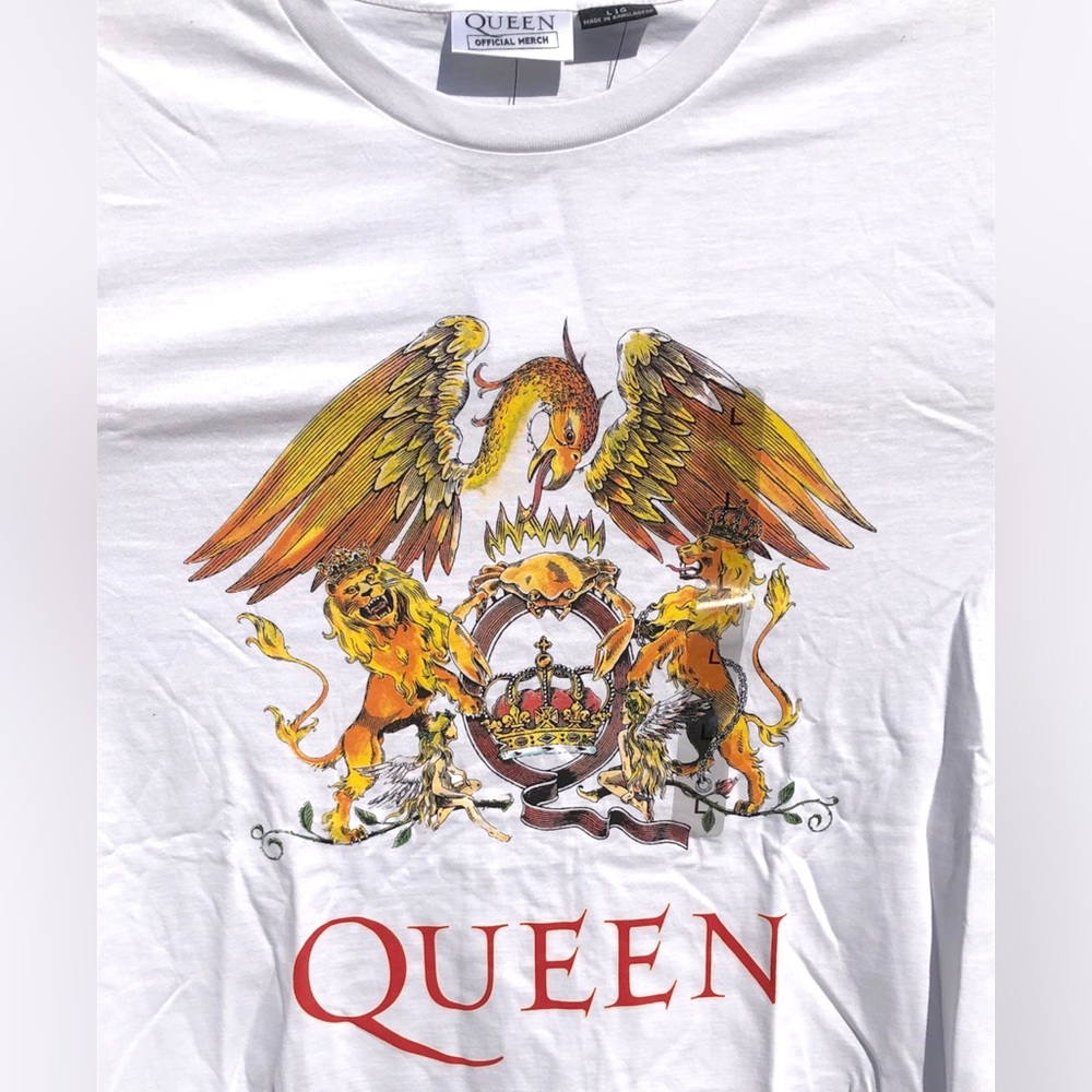 Men’s Queen White Graphic T Shirt